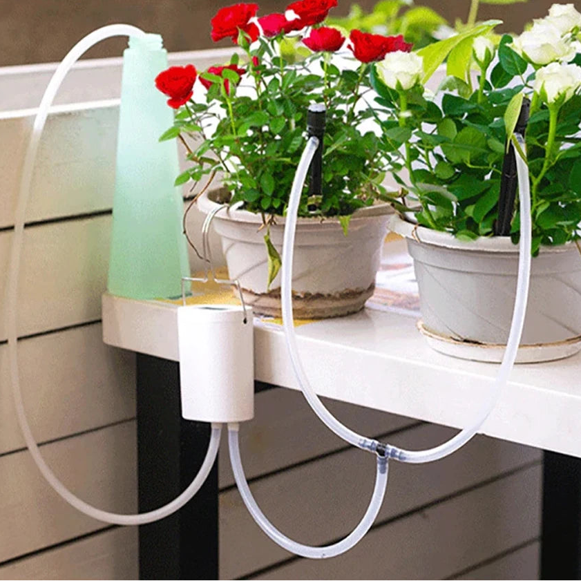 Système intelligent d’arrosage automatique des plantes d’intérieur avec minuterie, 2-16 buses d’arrosage, système goutte-à-goutte | Sulvida