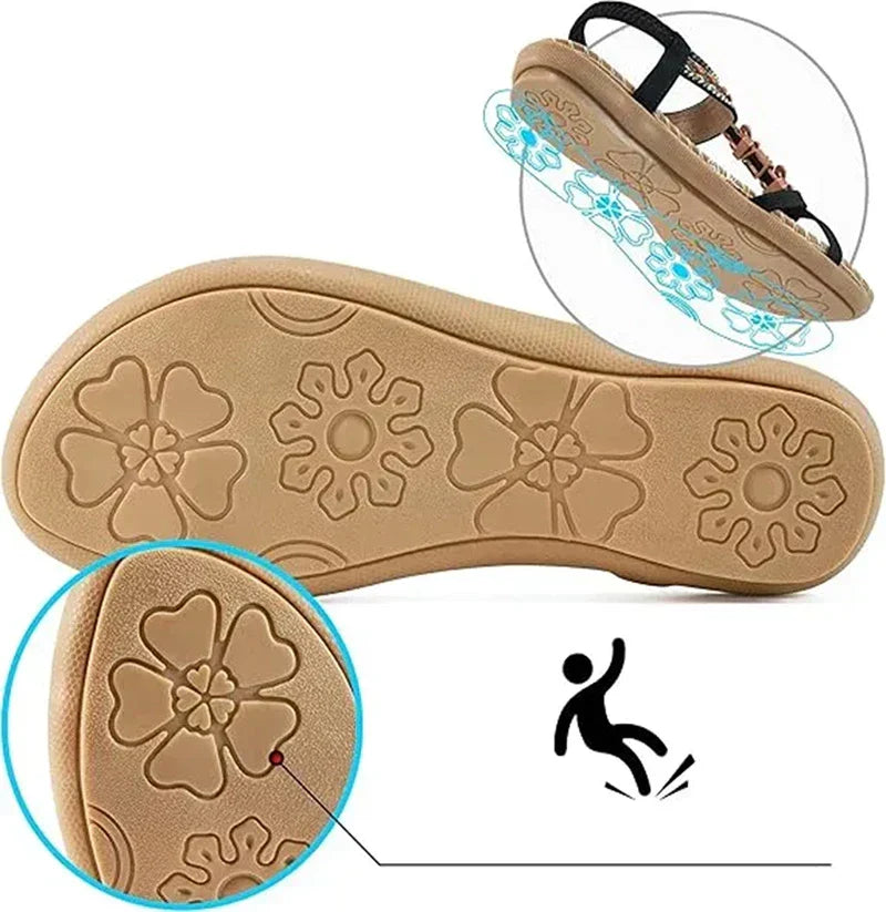 Orthopedische Damessandalen met Stability+ Zool Anatomische Voetsteun Zomerschoenen Antislip Sandalen | Sulvida