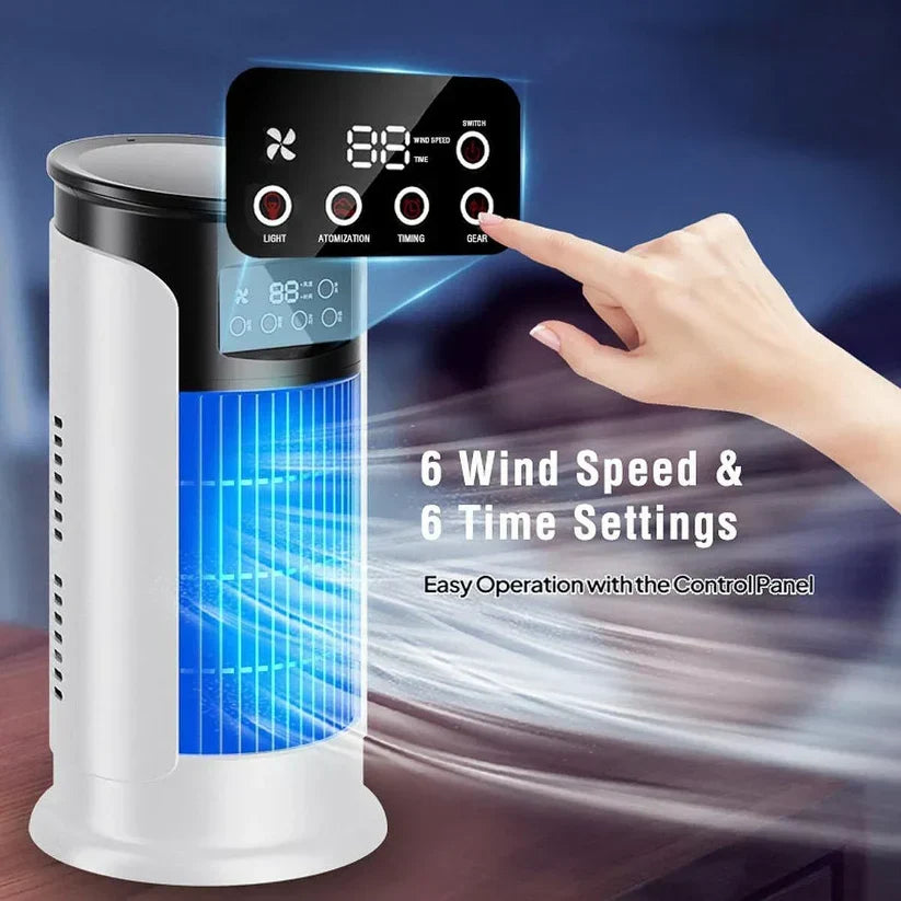 Mobiele Aircooler 300ml Luchtkoeler Verdamping Kantoor Slaapkamer Staand Energiezuinig Waterkoeling Stil | Sulvida