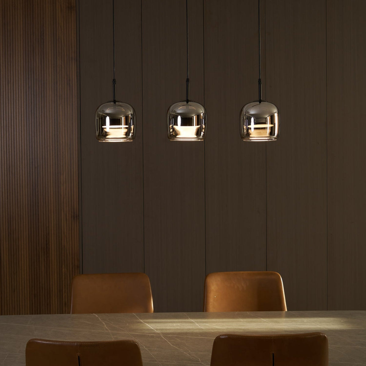 Rookgrijze glazen hanglamp met dimfunctie voor woonkamer eetkamer en slaapkamer industriële sfeerverlichting | Sulvida