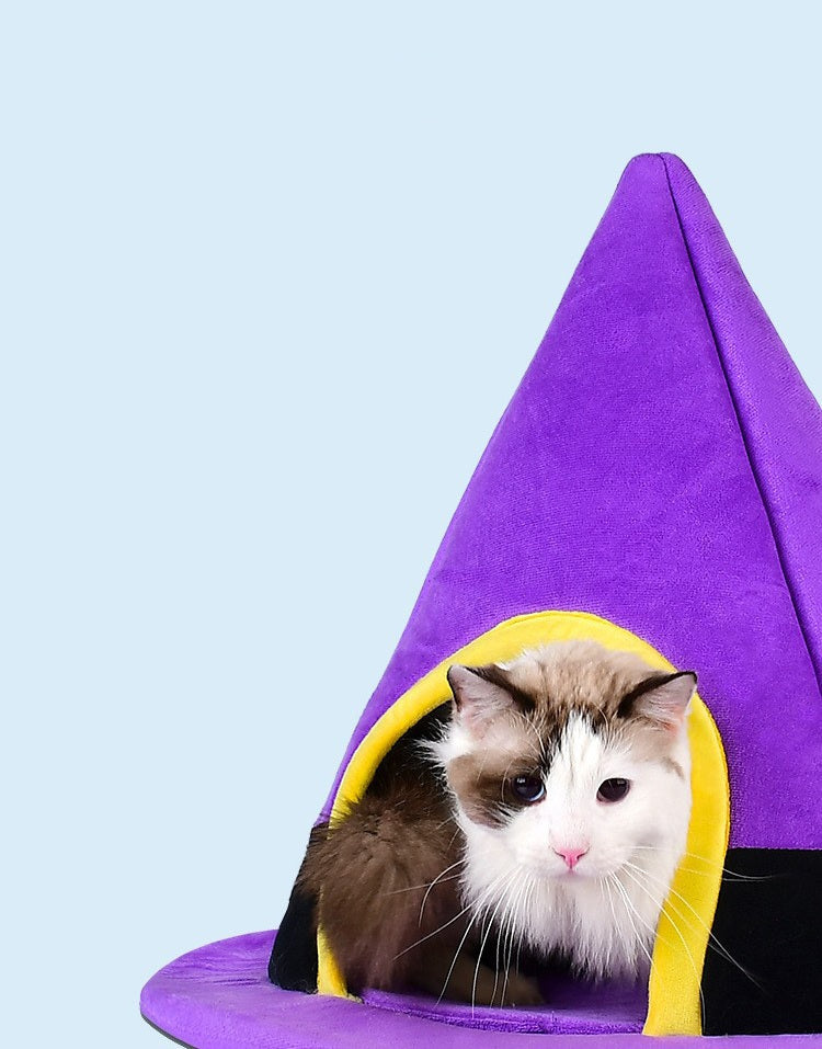 Halfgesloten Huisdierenmand voor Katten en Honden met Pluche Binnenkant voor Warmte Rust Comfort en Geborgenheid | Sulvida