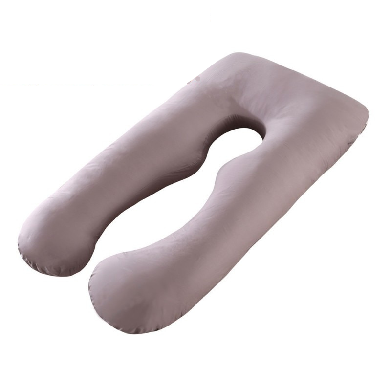 Coussin de corps pour dormir sur le côté, ergonomique et offrant un bon soutien, 130x70 cm, coussin de grossesse en forme de U, soutien complet | Sulvida