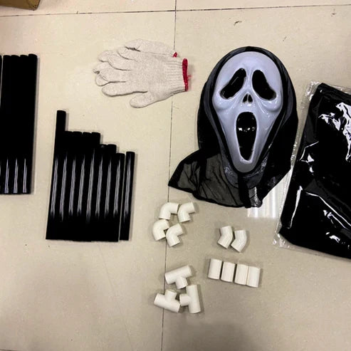Décoration d’Halloween extérieure avec fantôme flottant, 200 cm, décoration de jardin, maison hantée, horreur, effrayant et suspendu | Sulvida