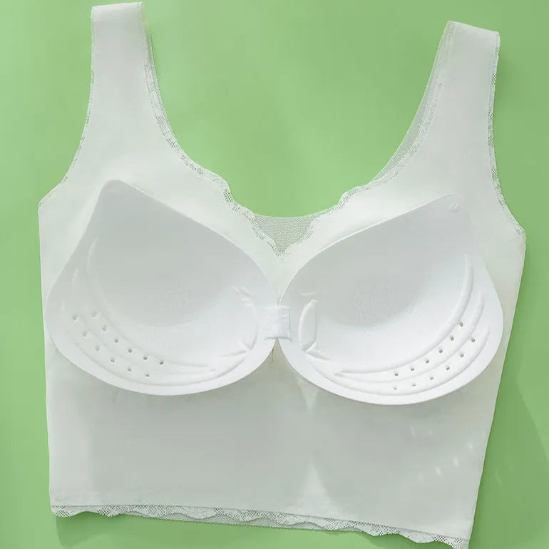 Postuur Correctie BH Zonder Beugel Ademend Stretch Ondersteuning Draadloos Comfort Dag Nacht Brede Bandjes | Sulvida