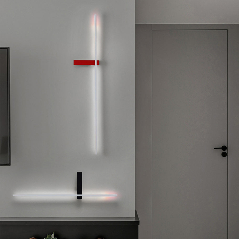 Lineaire Wandlamp Metaal Acryl Kleurrijk Modern Design Woonkamer Eetkamer Sfeervol Interieur Verlichting | Sulvida