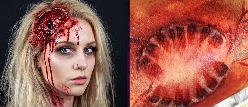 Halloween Schminkset Nepbloed 5-Delig Afwasbaar voor Zombie Horror Monster Kostuumeffecten Griezel Make-up | Sulvida