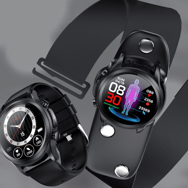 Smartwatch met Gezondheidsmeting Hartslag Bloedwaarden 24/7 Monitoring Waterbestendig Sporthorloge Fitness | Sulvida