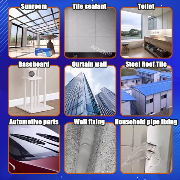 Siliconenafdichting | Waterdicht Siliconenafdichtmiddel | Weerbestendig | Flexibel | Universeel | Sulvida