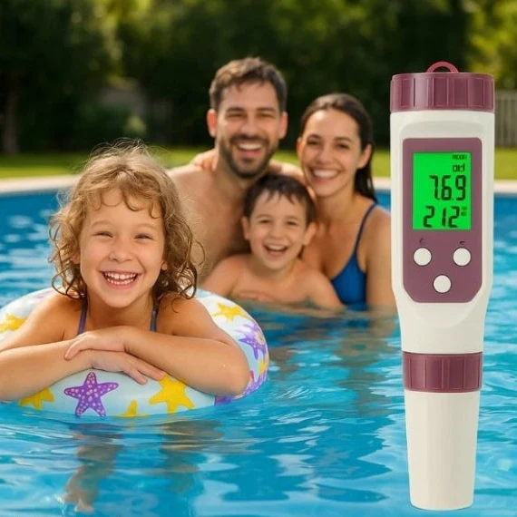 Digitale Zwembadwatertester 7-in-1 Elektronisch Meetapparaat Wateranalyse pH TDS Zwembaden Spa's Hottubs | Sulvida