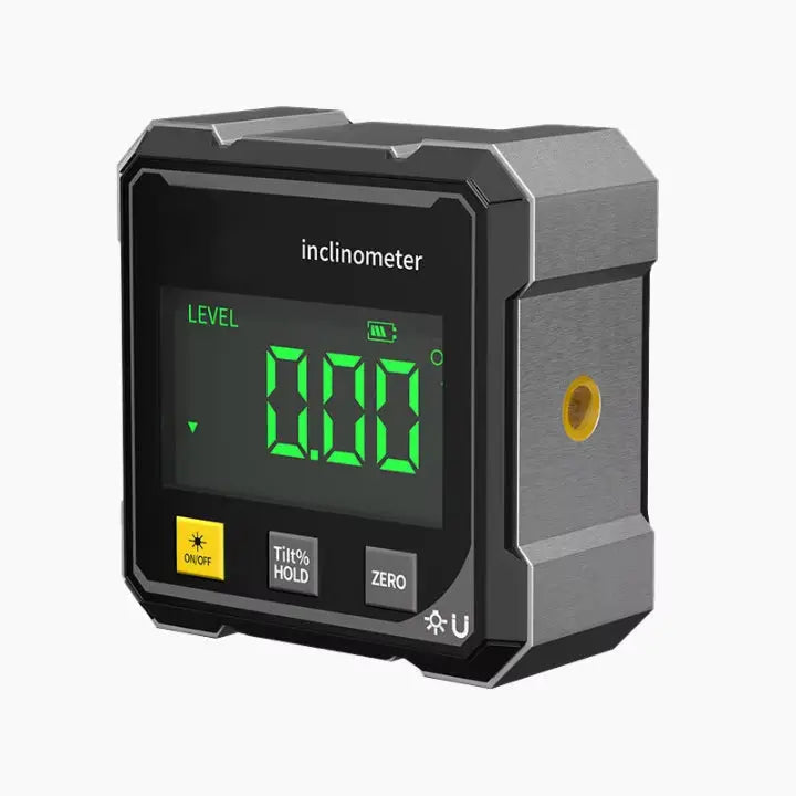 Digitale hoekmeter met laser 360° aluminium gereedschap magnetisch bouwprecisie waterpas voor klussen DIY | Sulvida