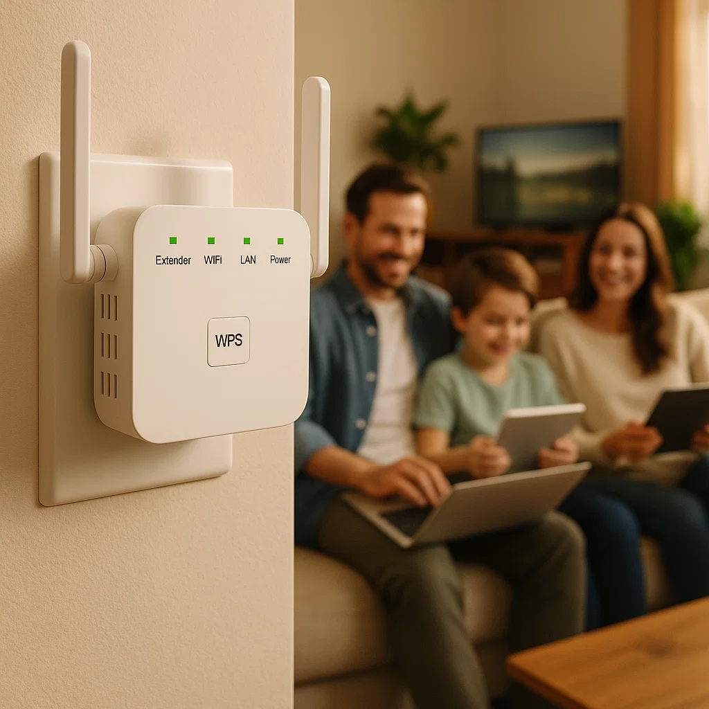 Dualband-WLAN-Signalverstärker, kabelloser Heimnetzwerk-Reichweitenverstärker, Mesh-Repeater, Router-Extender | Sulvida