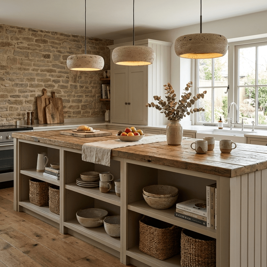 Hanglamp Natuursteen Travertin Ring Geïntegreerde LED Dimbaar Verstelbaar Warm Licht Design Verlichting | Sulvida