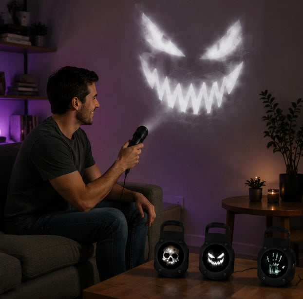 Schedel Projectorlamp USB Roterende Patronen Spookachtige Sfeerverlichting Halloween Decoratie Nachtlampje | Sulvida