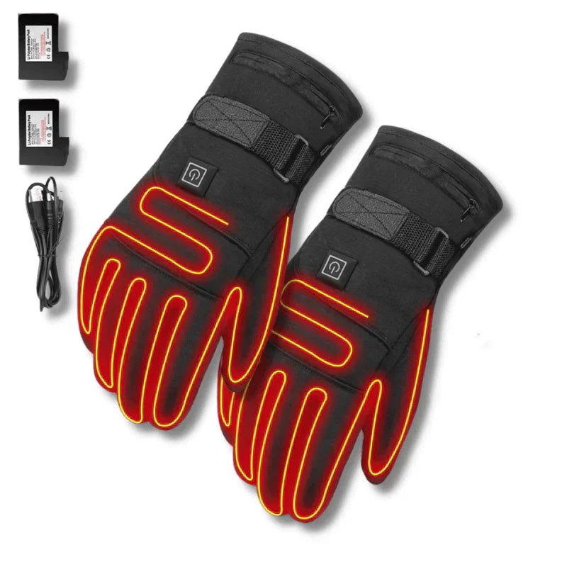 Verwarmde Handschoenen met 3 Warmtestanden Waterbestendig Touchscreen Winter Skiën Snowboarden Outdoor | Sulvida
