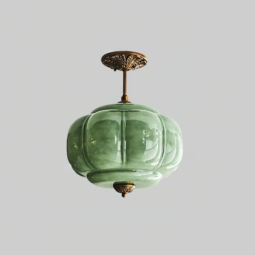 Plafonnier Glas Groen Goud Zwart Wit Badkamer Hal Keuken Slaapkamer Vintage Design Dimbaar E27 Plafondlamp | Sulvida