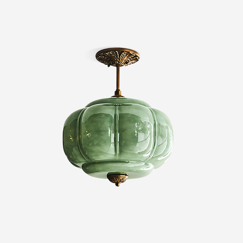 Plafonnier Glas Groen Goud Zwart Wit Badkamer Hal Keuken Slaapkamer Vintage Design Dimbaar E27 Plafondlamp | Sulvida