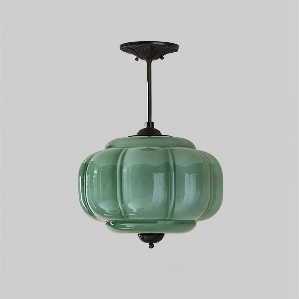 Plafonnier Glas Groen Goud Zwart Wit Badkamer Hal Keuken Slaapkamer Vintage Design Dimbaar E27 Plafondlamp | Sulvida
