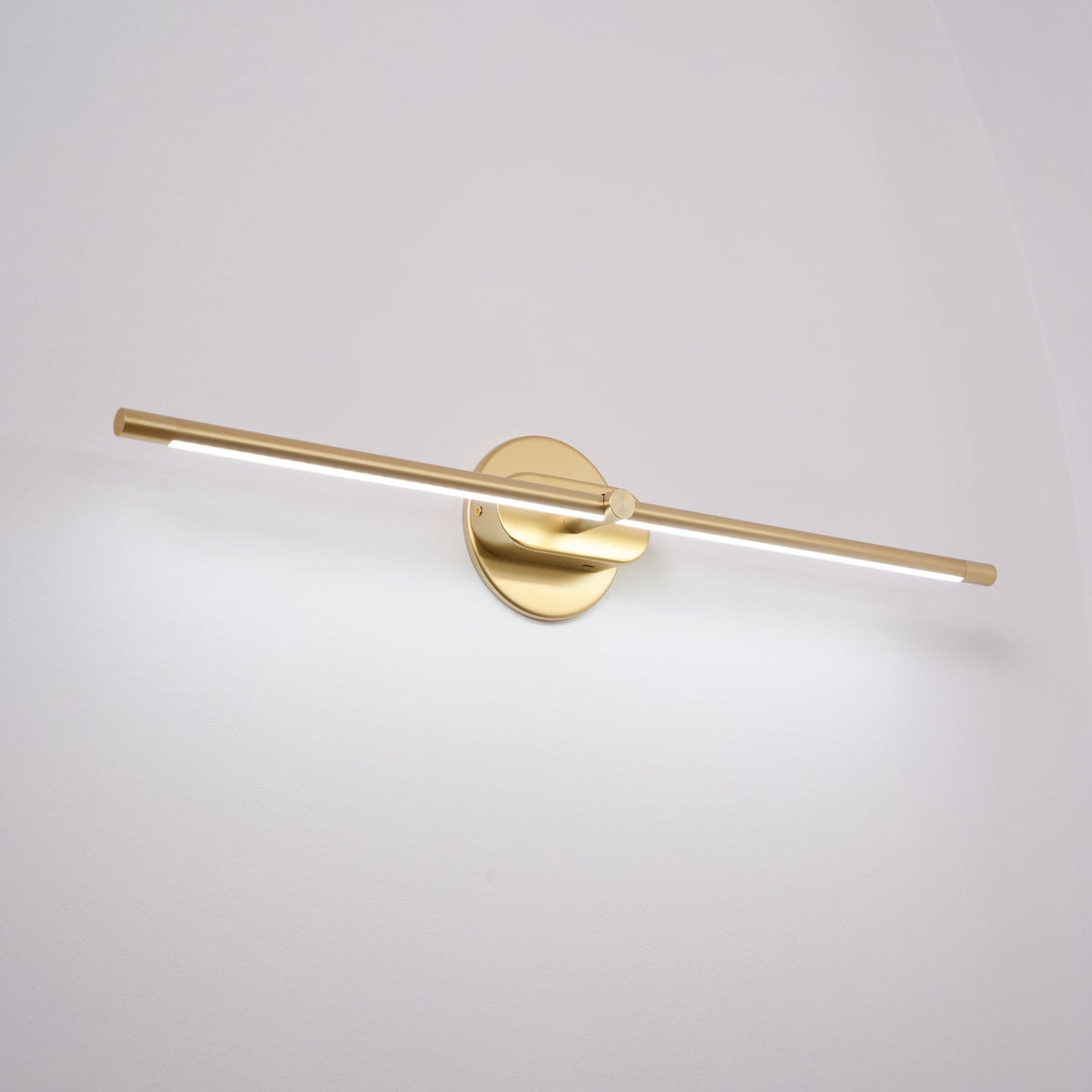 Oplaadbare LED Wandlamp Zwart Goud 68cm 98cm 128cm Touch Dimbaar Snoerloos Modern Minimalistisch Design | Sulvida