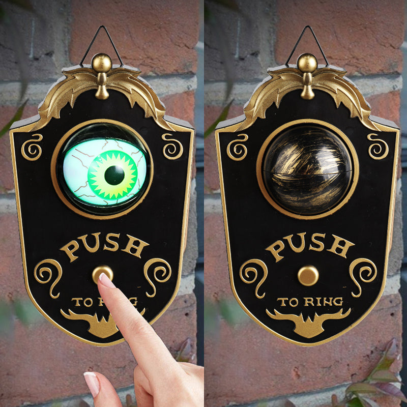 Elektronische Deurklok met Griezelig Oog Geluideffect Halloween Decoratie Trick or Treat Deurbel Accessoire | Sulvida