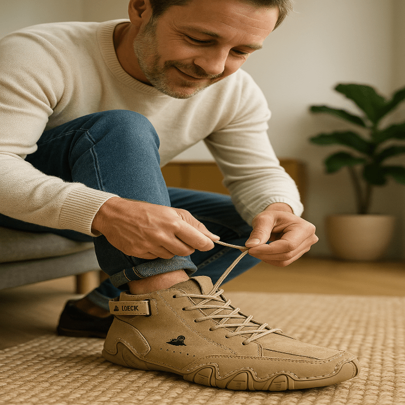 Orthopedische Leren Wandelschoenen Waterdicht Ademend Antislip Comfortabel Dames Heren Voor Dagelijks Gebruik | Sulvida