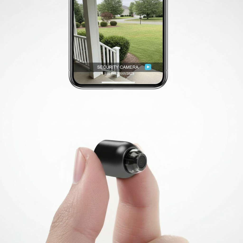Compacte WiFi Beveiligingscamera – Full HD 1080p met 120° Groothoeklens, Nachtzicht, Bewegingssensor en 2-Weg Audio voor Wereldwijd Toezicht | Sulvida