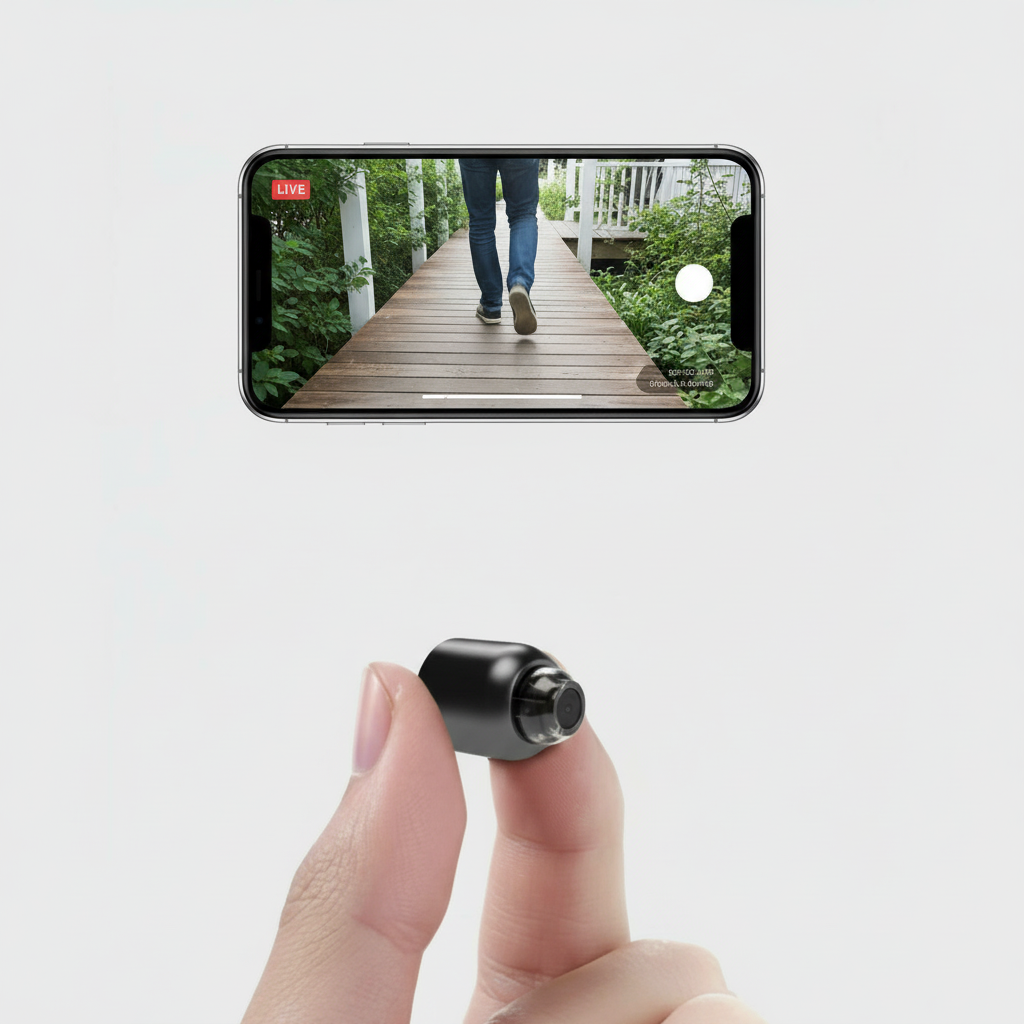 Compacte WiFi Beveiligingscamera – Full HD 1080p met 120° Groothoeklens, Nachtzicht, Bewegingssensor en 2-Weg Audio voor Wereldwijd Toezicht | Sulvida