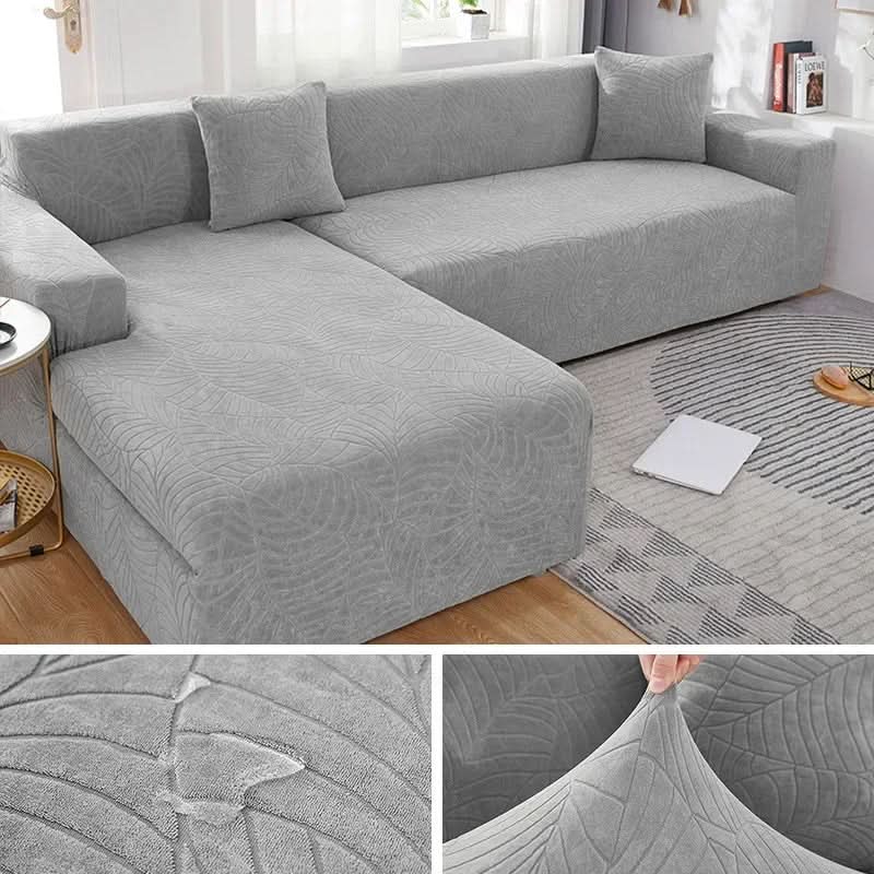 Housses de canapé d’angle en L extensibles en polyester, plusieurs tailles, protection de meubles, housse de canapé pour salon et intérieur | Sulvida