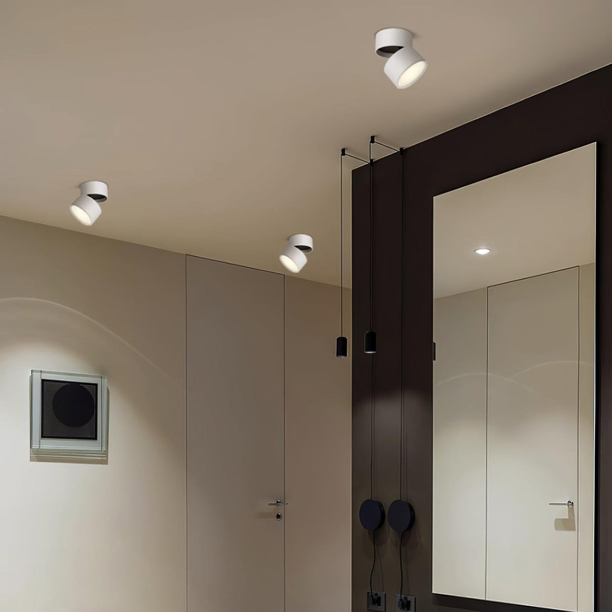 Richtbare plafondspot aluminium warmwit LED spotlight voor woonkamer hal werkruimte accentverlichting | Sulvida