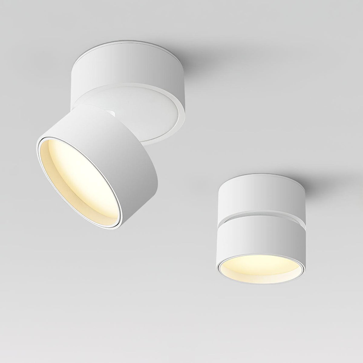 Richtbare plafondspot aluminium warmwit LED spotlight voor woonkamer hal werkruimte accentverlichting | Sulvida