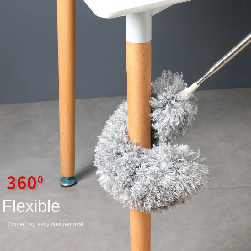 Plumeau télescopique pour plafonds hauts avec tête en microfibre, extensible jusqu’à 280 cm, manche de nettoyage | Sulvida