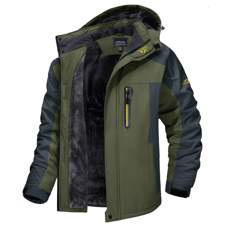 Felix Winterjas voor Heren — Waterdichte Warme Outdoorjas met Capuchon voor Winterse Omstandigheden | Sulvida