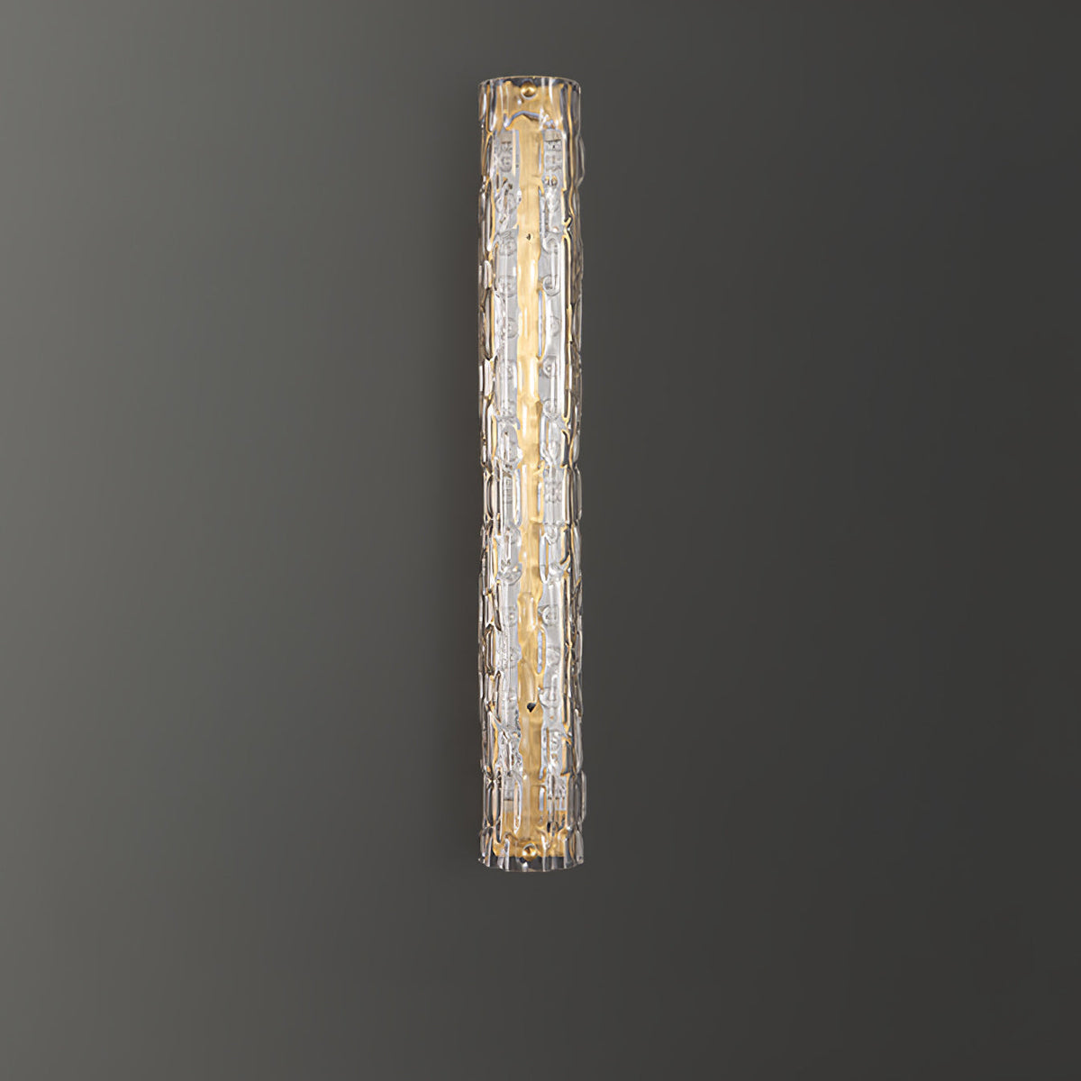 Wandlamp Gouden Messing met Glazen Kap 45-60cm Warm Wit LED Verlichting voor Woonkamer Slaapkamer Hal | Sulvida