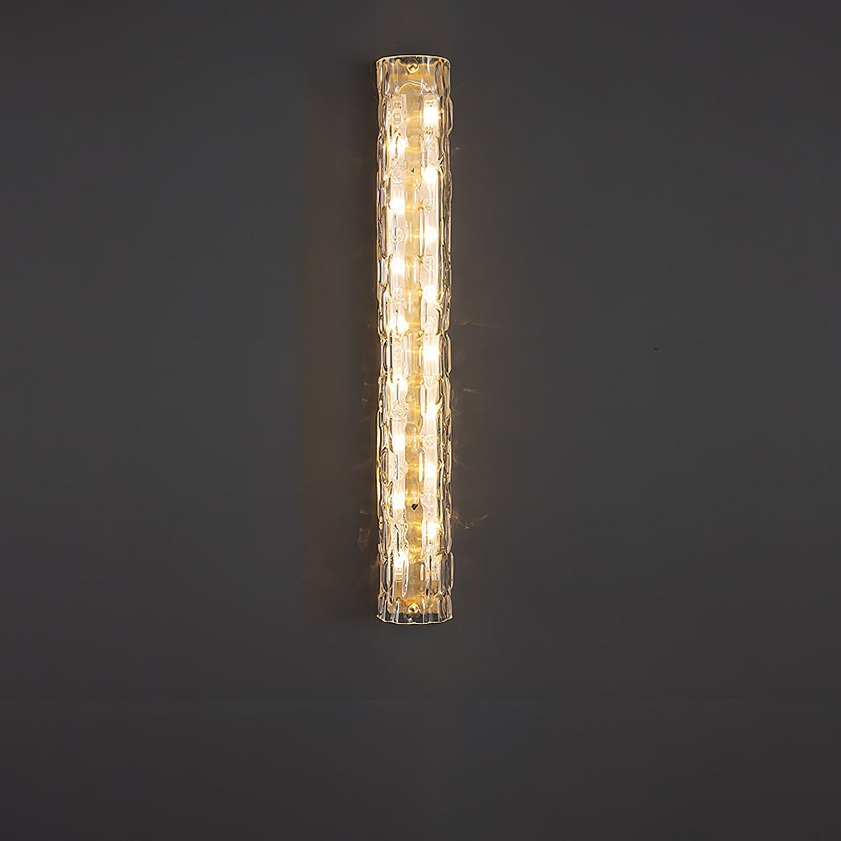 Wandlamp Gouden Messing met Glazen Kap 45-60cm Warm Wit LED Verlichting voor Woonkamer Slaapkamer Hal | Sulvida