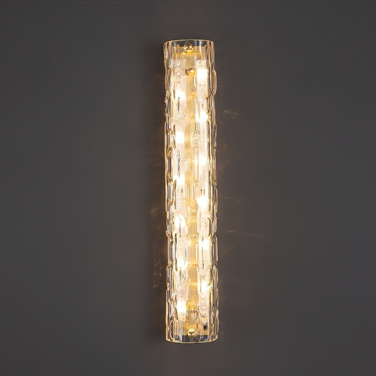 Wandlamp Gouden Messing met Glazen Kap 45-60cm Warm Wit LED Verlichting voor Woonkamer Slaapkamer Hal | Sulvida