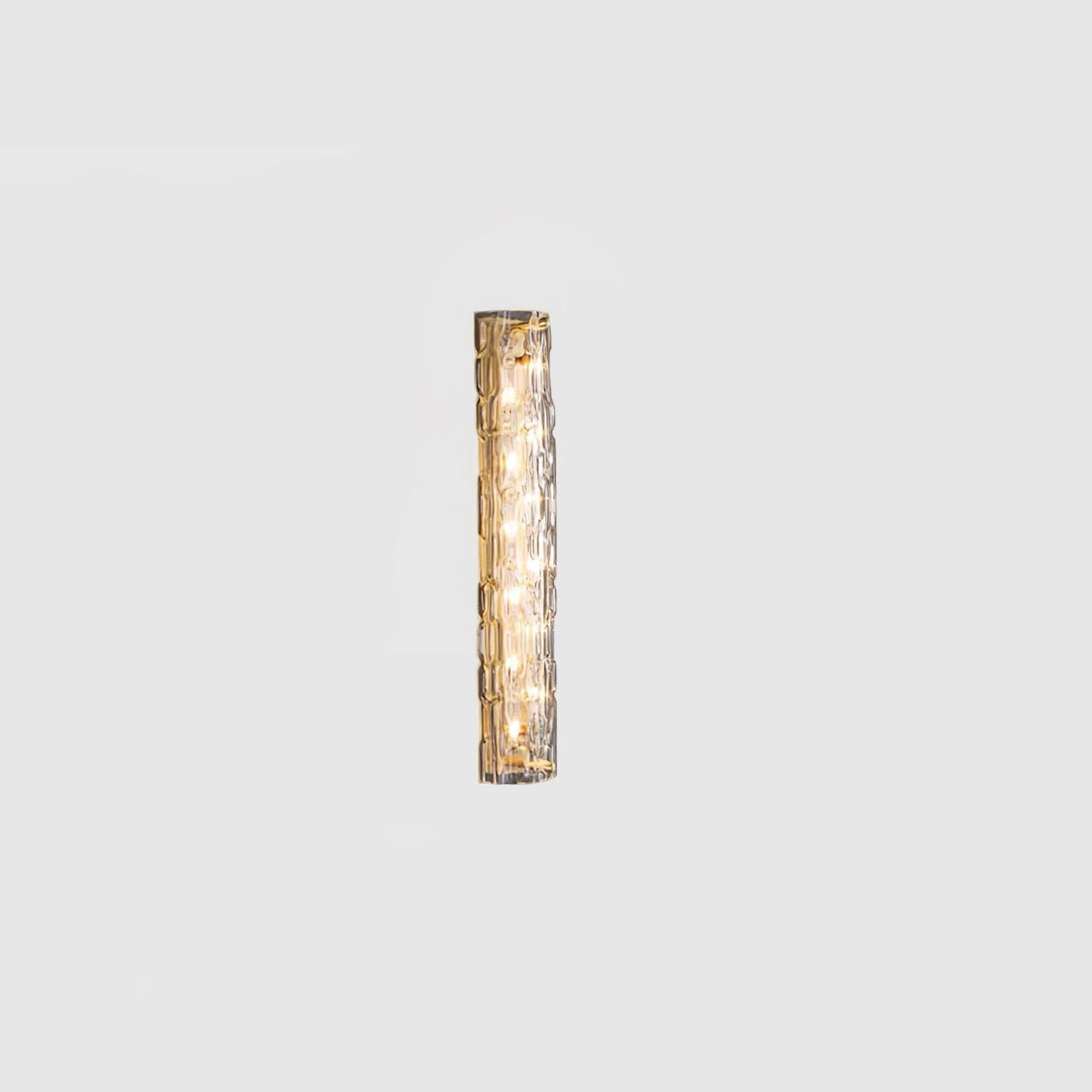 Wandlamp Gouden Messing met Glazen Kap 45-60cm Warm Wit LED Verlichting voor Woonkamer Slaapkamer Hal | Sulvida