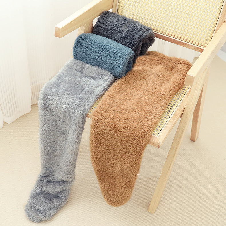 Luxe pluche huissokken extra zacht en warm voor thuis dames heren antislip pantoffelsokken winter comfortabel | Sulvida