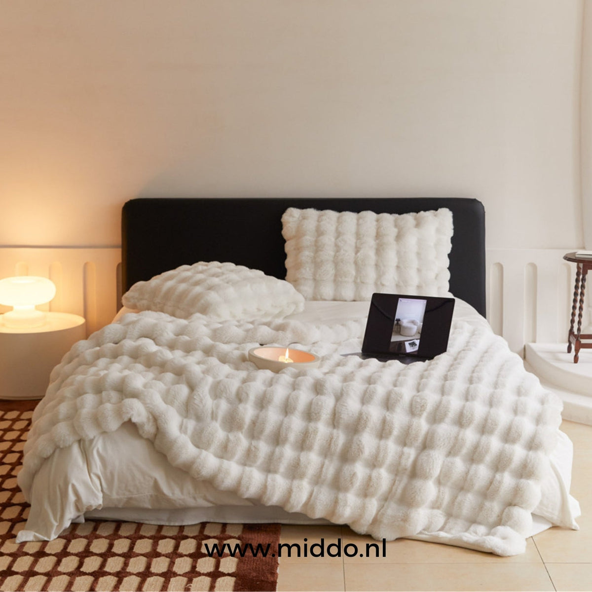 Teddy Plaid Deken Fleece 200x230 Warm Zacht Winterdeken Bed Bank Slaapkamer Woonkamer Knuffeldeken Woondeken | Sulvida