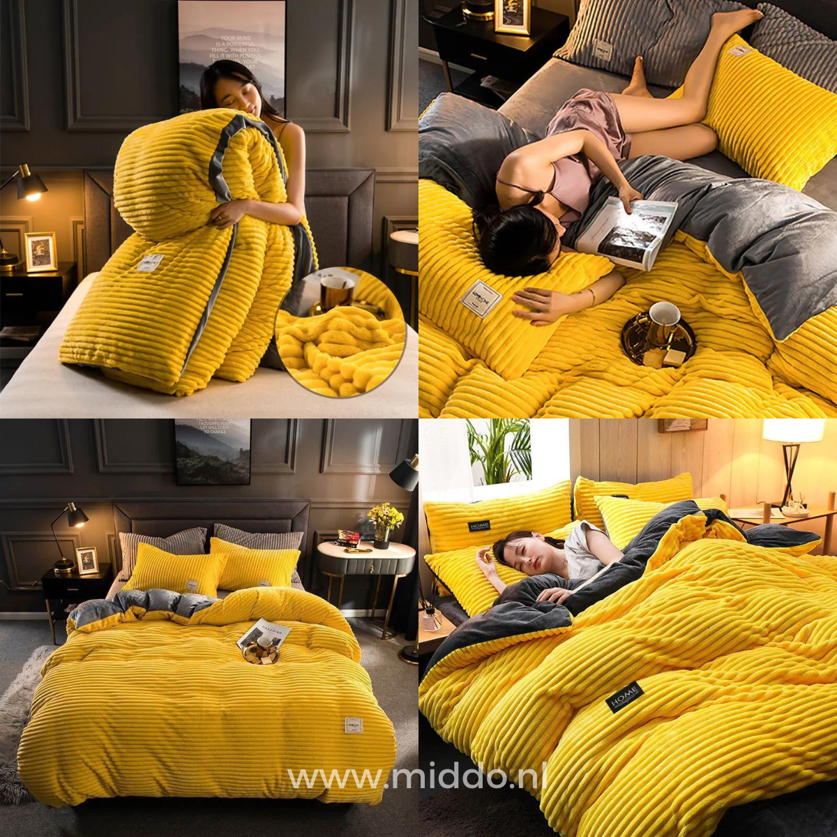 Housse de couette en velours corail, polaire douce et chaude, linge de lit d’hiver luxueux, unie, couverture en polaire teddy | Sulvida