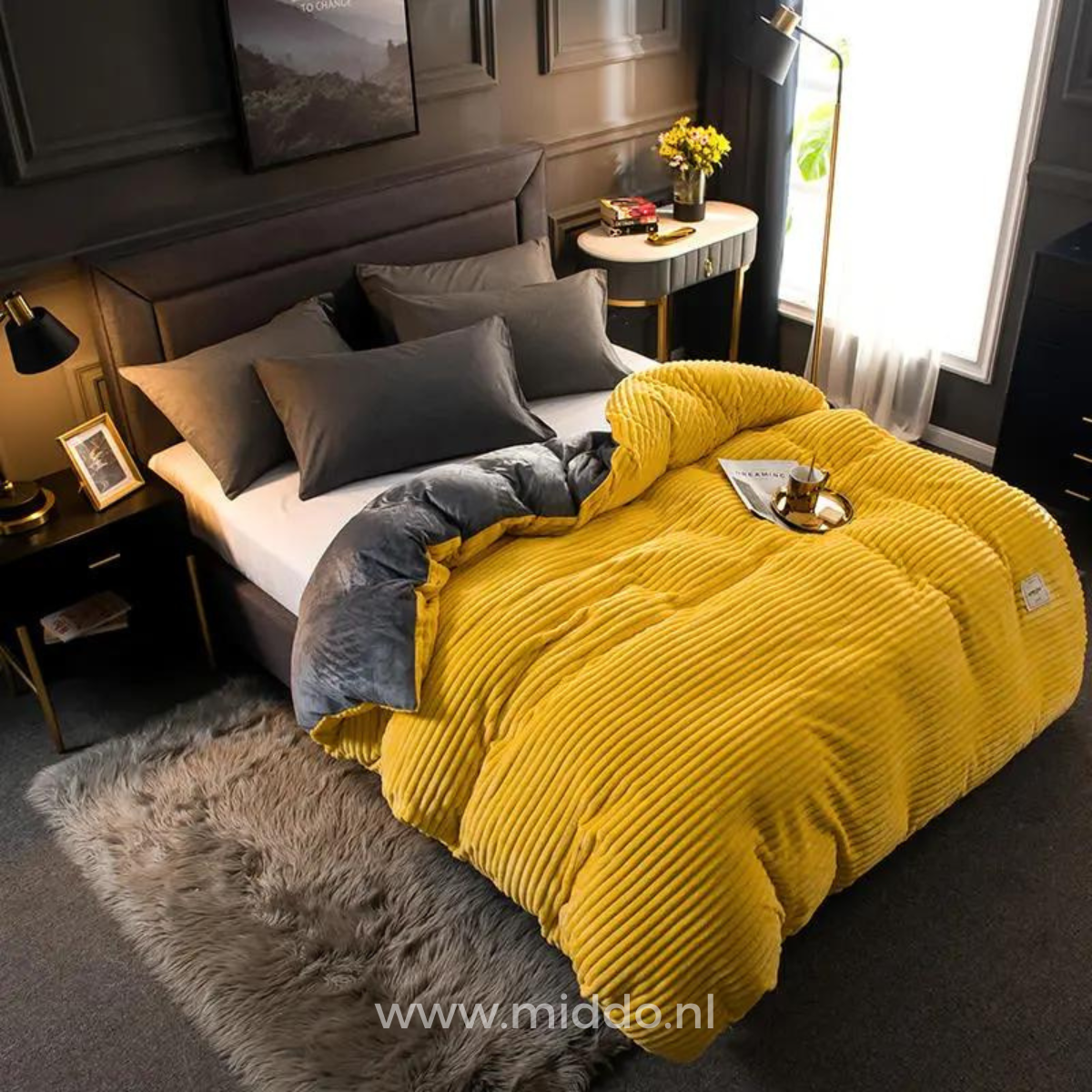 Housse de couette en velours corail, polaire douce et chaude, linge de lit d’hiver luxueux, unie, couverture en polaire teddy | Sulvida
