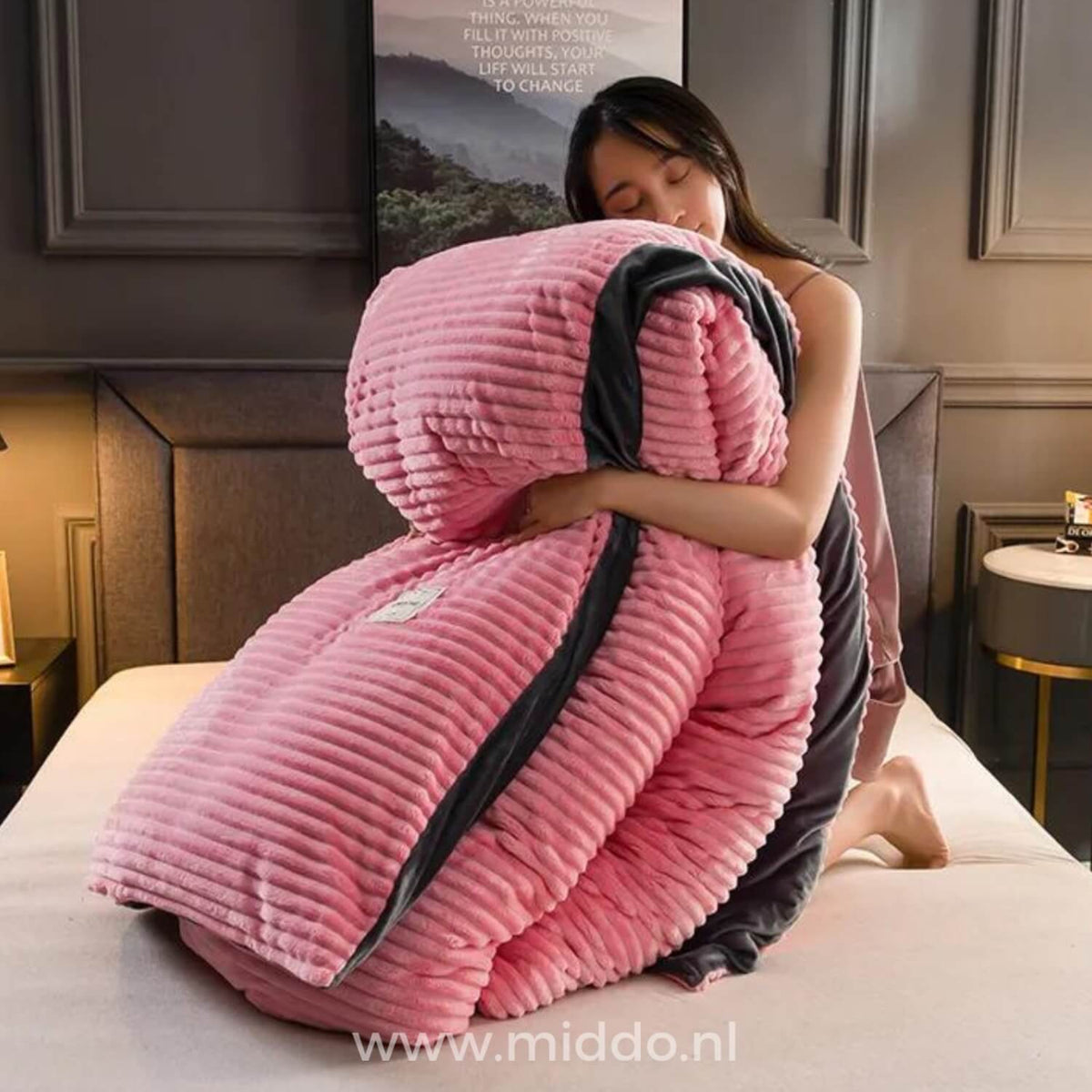 Housse de couette en velours corail, polaire douce et chaude, linge de lit d’hiver luxueux, unie, couverture en polaire teddy | Sulvida