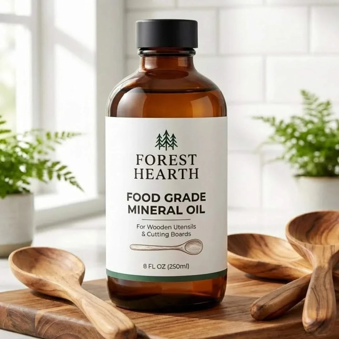 Bezpieczny dla żywności olej mineralny do pielęgnacji drewnianych przyborów kuchennych 250ml, naturalna ochrona i konserwacja | Sulvida