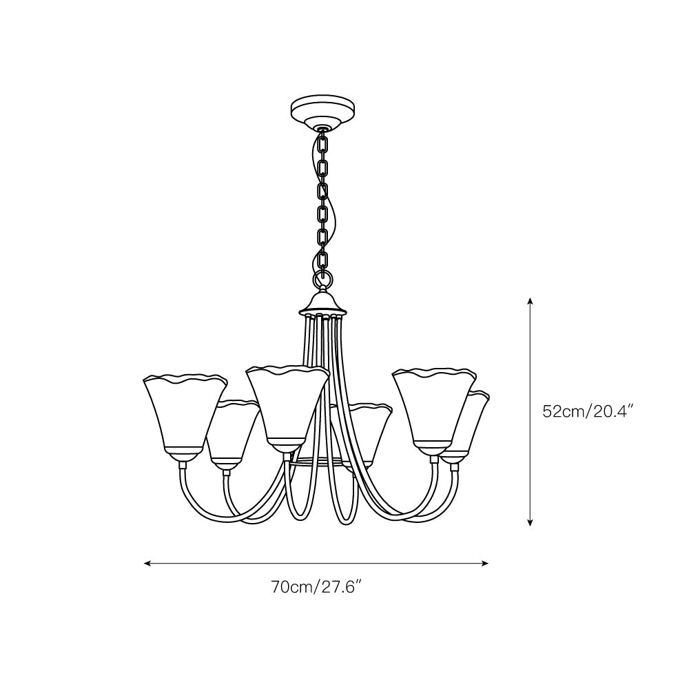 Kroonluchter Amber Glas met Messing Armatuur Eetkamer Woonkamer Hanglamp Verstelbaar E14 Fitting Sfeerlicht | Sulvida