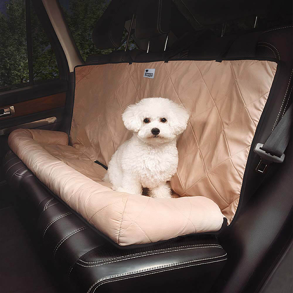 Autostoelhoes Hond Waterbestendig Polyester Grijs Bruin Blauw Bescherming Achterbank Auto Reizen Comfort Dieren | Sulvida