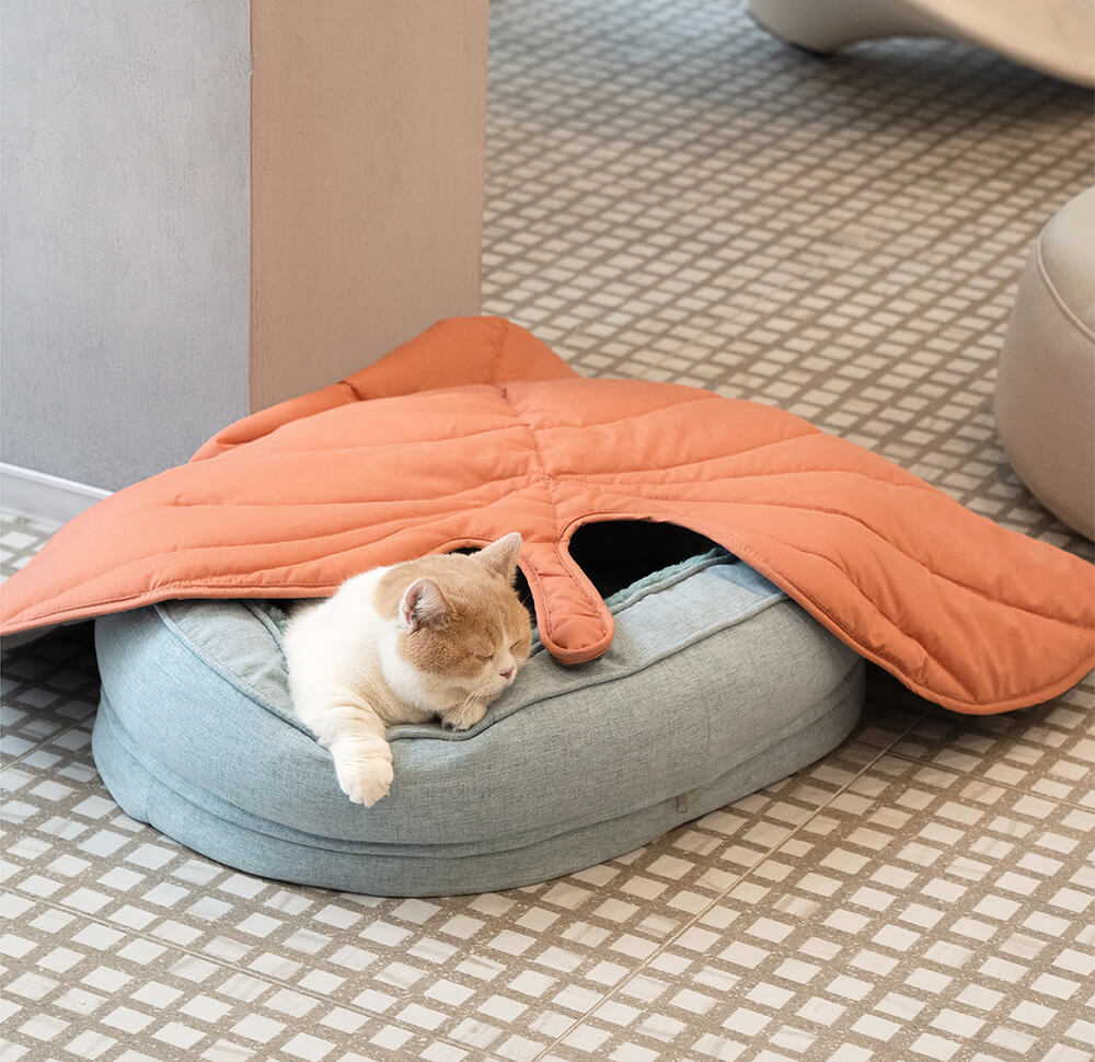 Hondendeken Bladvorm Katoenmix Zachte Kleed Grote Honden Bank Bescherming Decoratief Huisdierkleed Woonkamer | Sulvida
