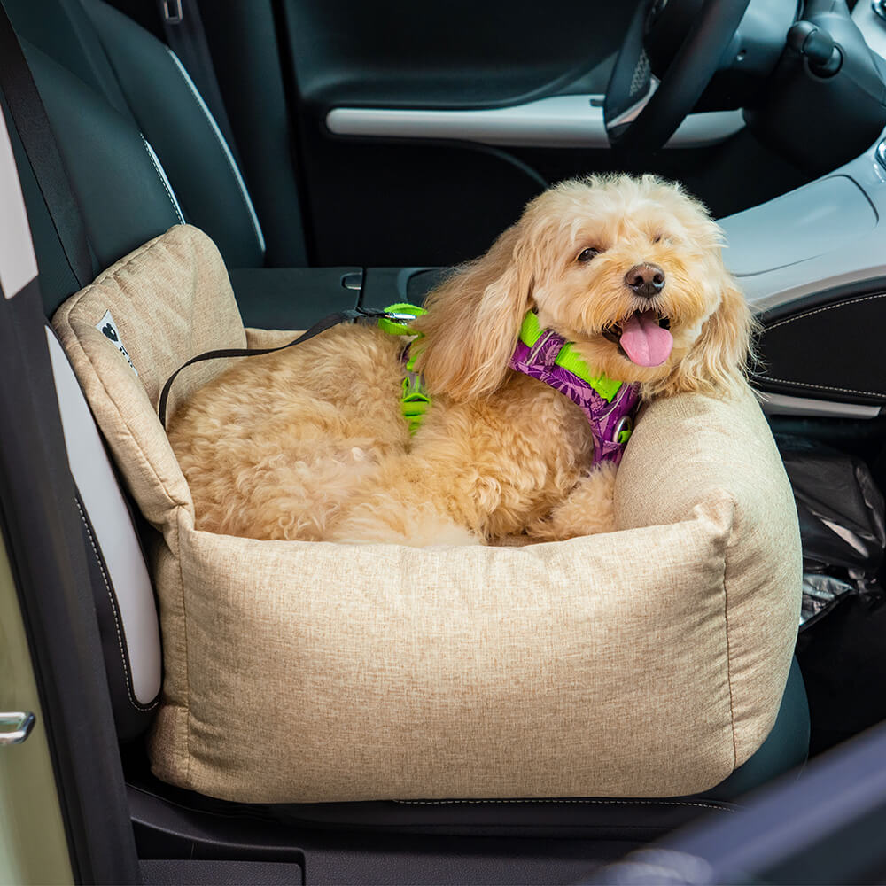 Autostoel Beschermer Hond Canvas PP-Vulling 50-120cm Grijs Kaki Blauw Reis Bolsterkussen Comfort Auto | Sulvida