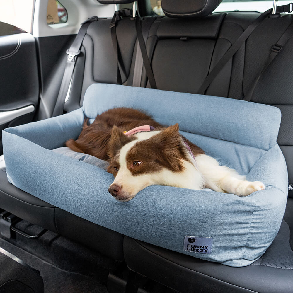 Autostoel Beschermer Hond Canvas PP-Vulling 50-120cm Grijs Kaki Blauw Reis Bolsterkussen Comfort Auto | Sulvida