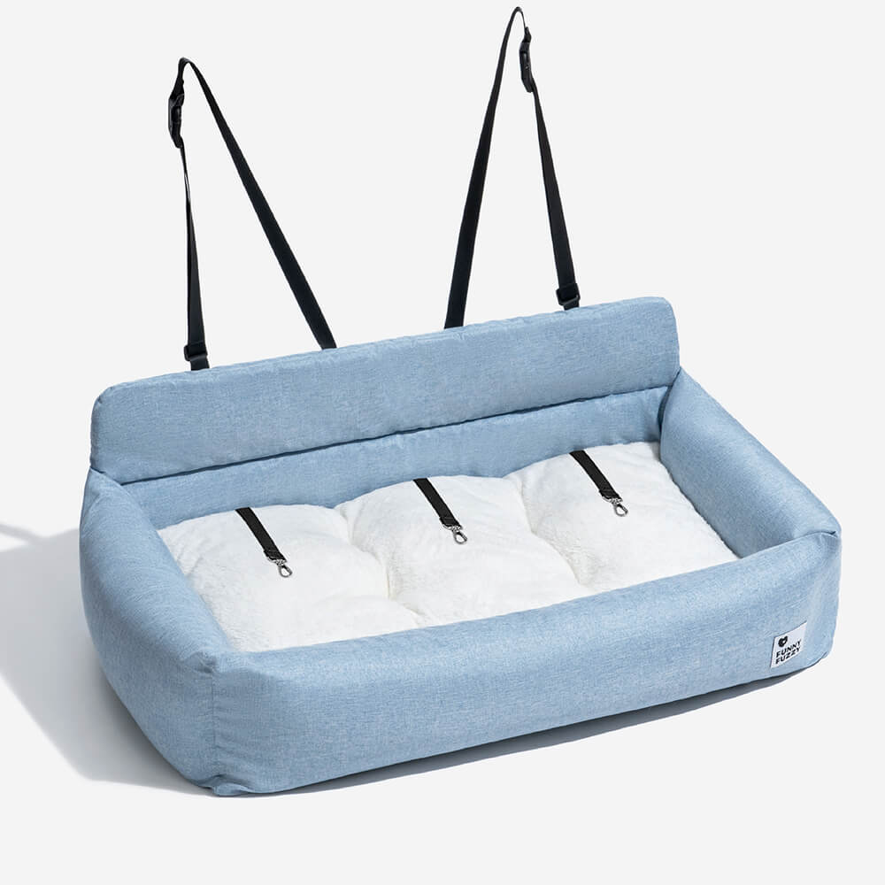 Autostoel Beschermer Hond Canvas PP-Vulling 50-120cm Grijs Kaki Blauw Reis Bolsterkussen Comfort Auto | Sulvida