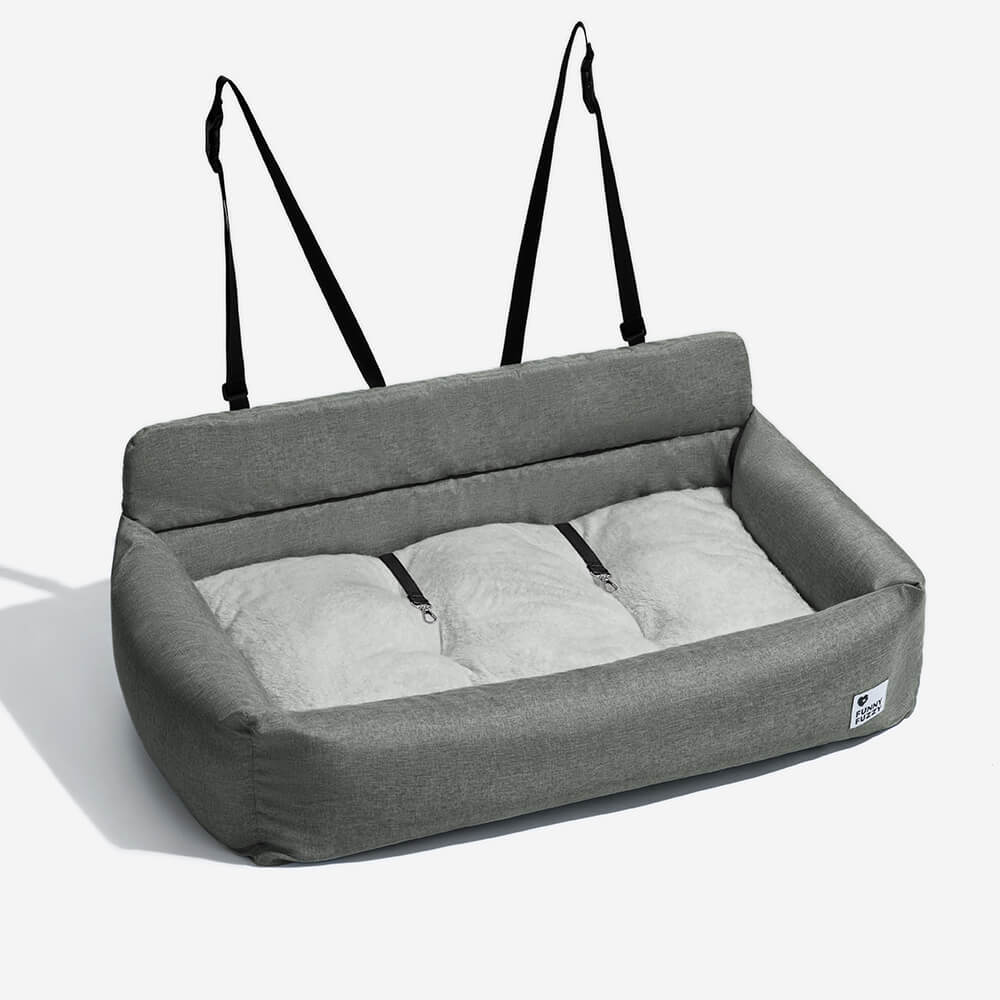 Autostoel Beschermer Hond Canvas PP-Vulling 50-120cm Grijs Kaki Blauw Reis Bolsterkussen Comfort Auto | Sulvida