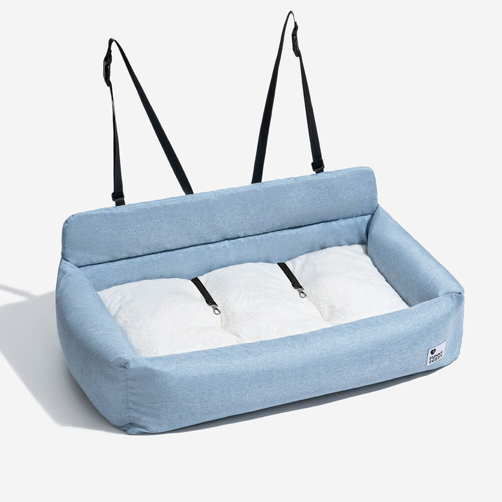 Autostoel Beschermer Hond Canvas PP-Vulling 50-120cm Grijs Kaki Blauw Reis Bolsterkussen Comfort Auto | Sulvida