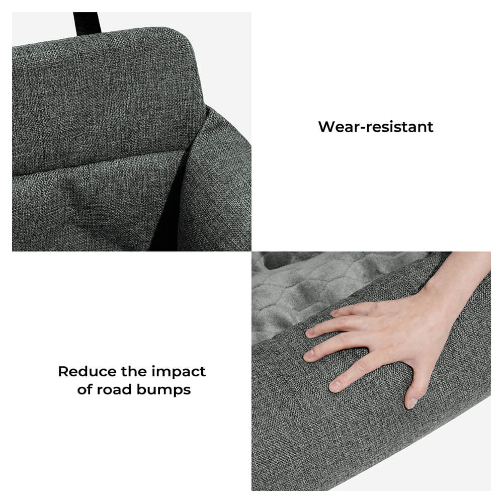 Autostoel Beschermer Hond Canvas PP-Vulling 50-120cm Grijs Kaki Blauw Reis Bolsterkussen Comfort Auto | Sulvida